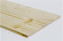 3-Schicht Platte Fichte, 27 mm, C+/C Qualität ( Streifen; 6.0m x 450cm)