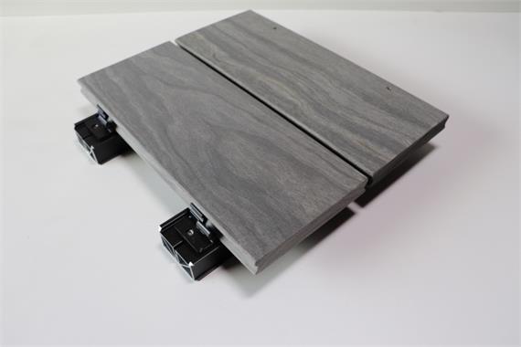 Accoya Terrassendiele GREY grau durchgefärbt, 21mm, glatt gehobelt, mit Senofix Profil