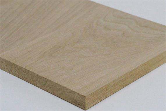 Eiche 1-Schicht Massivholzplatte, 19mm, durchgehende Lamellen, A/B Qualität
