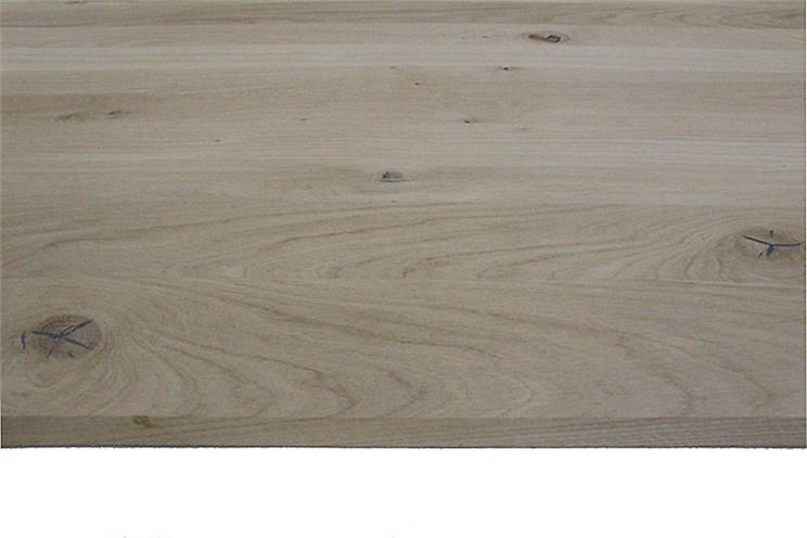 Eiche 1-Schicht Massivholzplatte, 26mm, durchgehende Lamellen, A/B Qualität