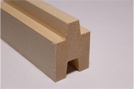 Fichten Profilleisten N+K, profiliert für Gutex 40mm (RUNDPROFIL)