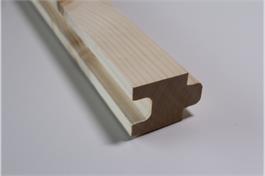 Fichten Profilleisten N+K, profiliert für Gutex 60mm (RUNDPROFIL)