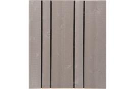 Fichten Schattennut Schalung, 19 x 77 mm, Platin grau, Feder RAL 9005 schwarz