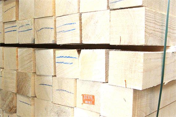 Flügelkanteln Fichte, massiv für Natur, 75 x 150 mm