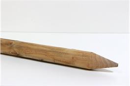 Gartenbaupfähle Fichte, einseitig gespitzt, gefräst, roh DM 55 mm