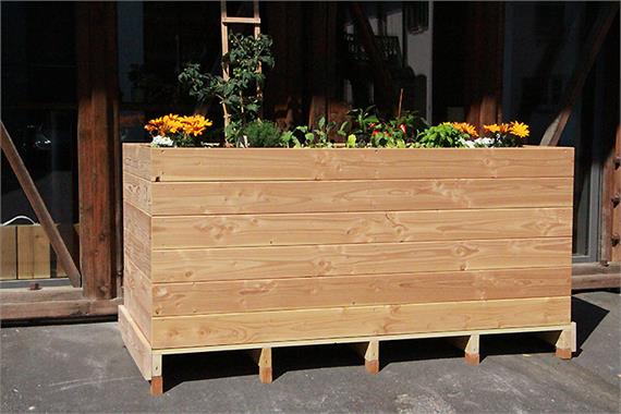 Hochbeet Douglasie, 150cm, inkl. Noppenfolie, vorgefertigt **AKTION**