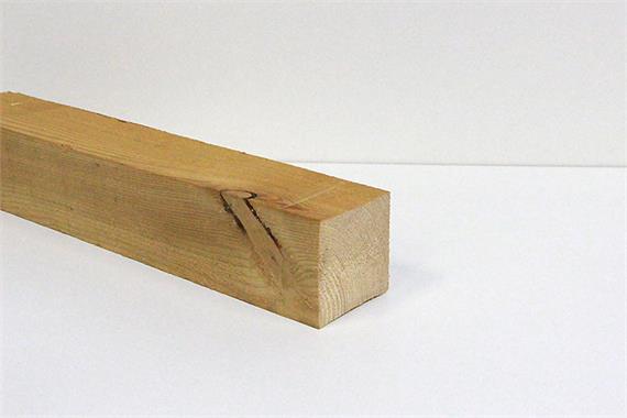 Kantholz Lärche, sägeroh, 100 x 100mm (Bauholz)
