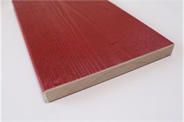 Nord. Fichte Fassaden Schirmbretter, 20mm, beidseitig bandsägeoptik, N1(A/B) Qualität, rot