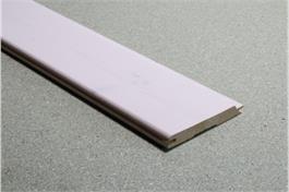 Nord. Fichte Rundprofiltäfer N+K, 15mm, 2 x weiss UV-lackiert , N1 (A/B) Qualität