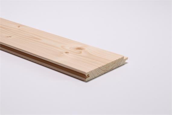 Nord. Fichte Sichtnuttäfer, 13 mm, gehobelt, N1/N2 Qualität