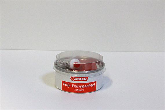 Poly Feinspachtel schwarz, 1 kg mit Härter , z.B. für Astreperaturen