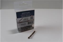 Spezialschrauben mit Hellbraun eingefärbtem Kopf, Pkt. à 50 Stk.