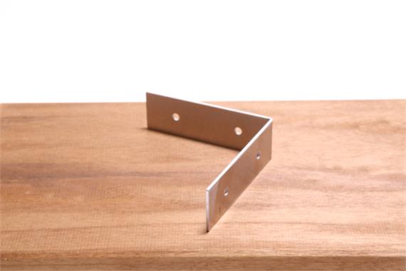 Terrassen Alu UK-Eck-Verbinder für Alu UK-Typ S, 160 x 25mm, Paket à 25 Stk.